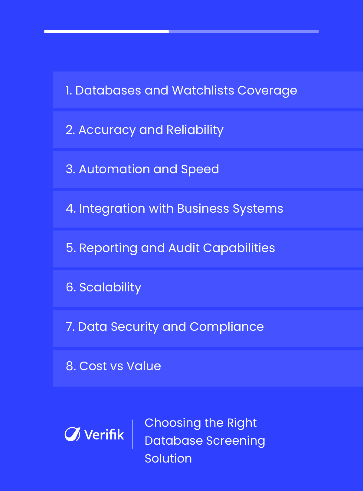 Choosing the Right Database Screening Solution