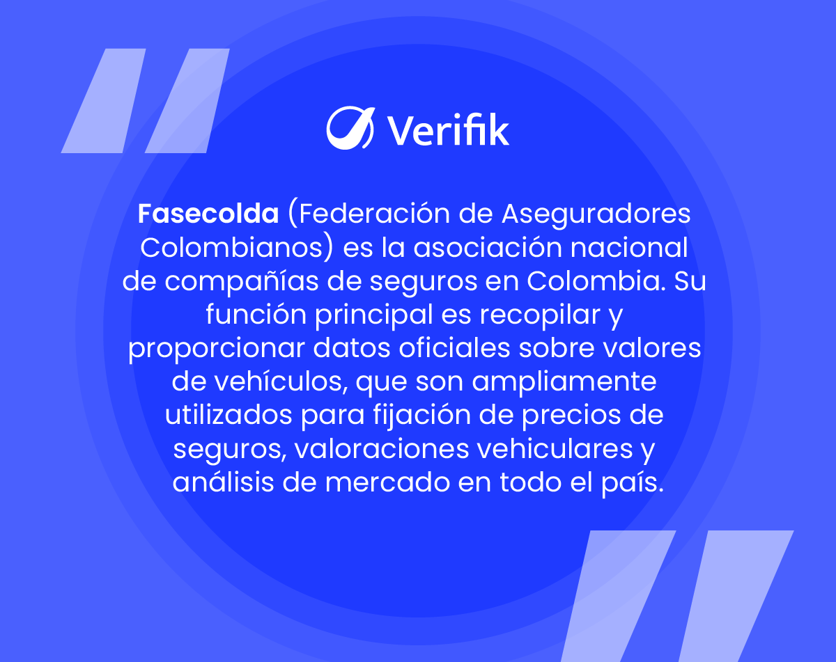 ¿Qué es Fasecolda?