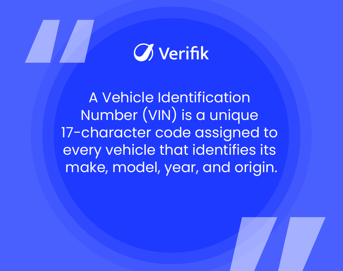 Vehicle Identification Number - Definition