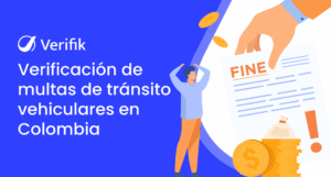 Verificación de multas de tránsito vehiculares en Colombia