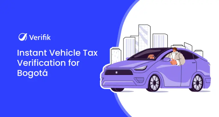 Instant Vehicle Tax Verification for Bogotá