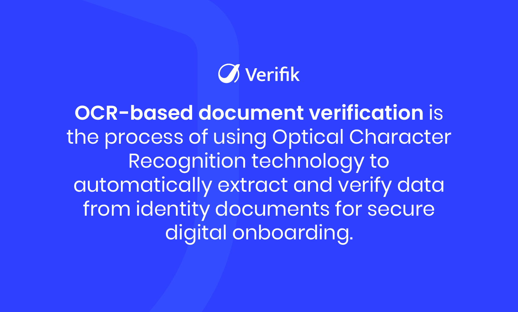 OCR-Based Document Verification - Definition