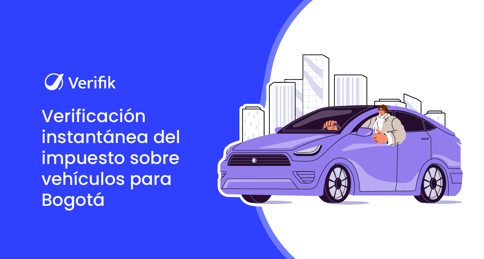 Verificación instantánea del impuesto sobre vehículos para Bogotá