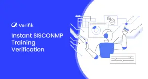 Instant SISCONMP Training Verification