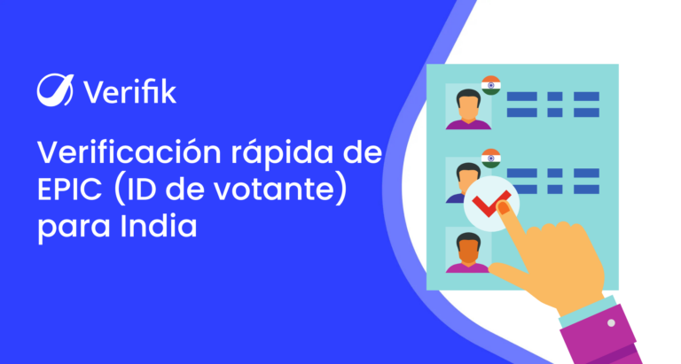 Verificación rápida de EPIC (ID de votante) para India
