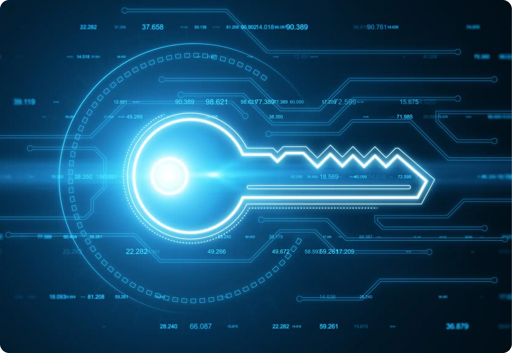 Authentication key graphic