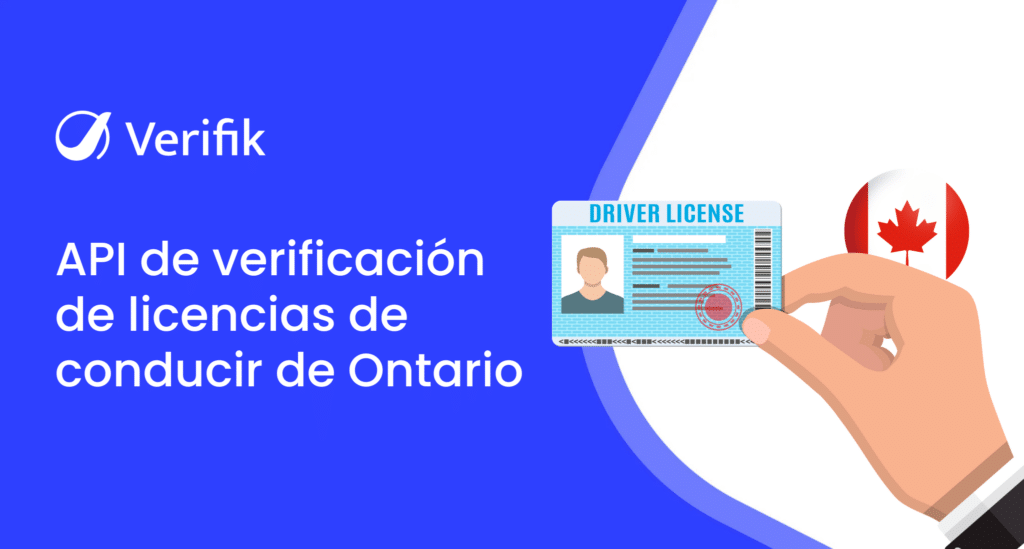 API de verificación de licencias de conducir de Ontario