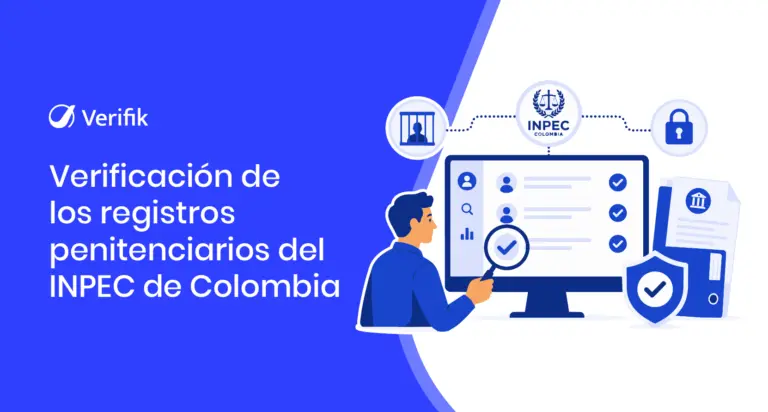 Verificación de los registros penitenciarios del INPEC de Colombia